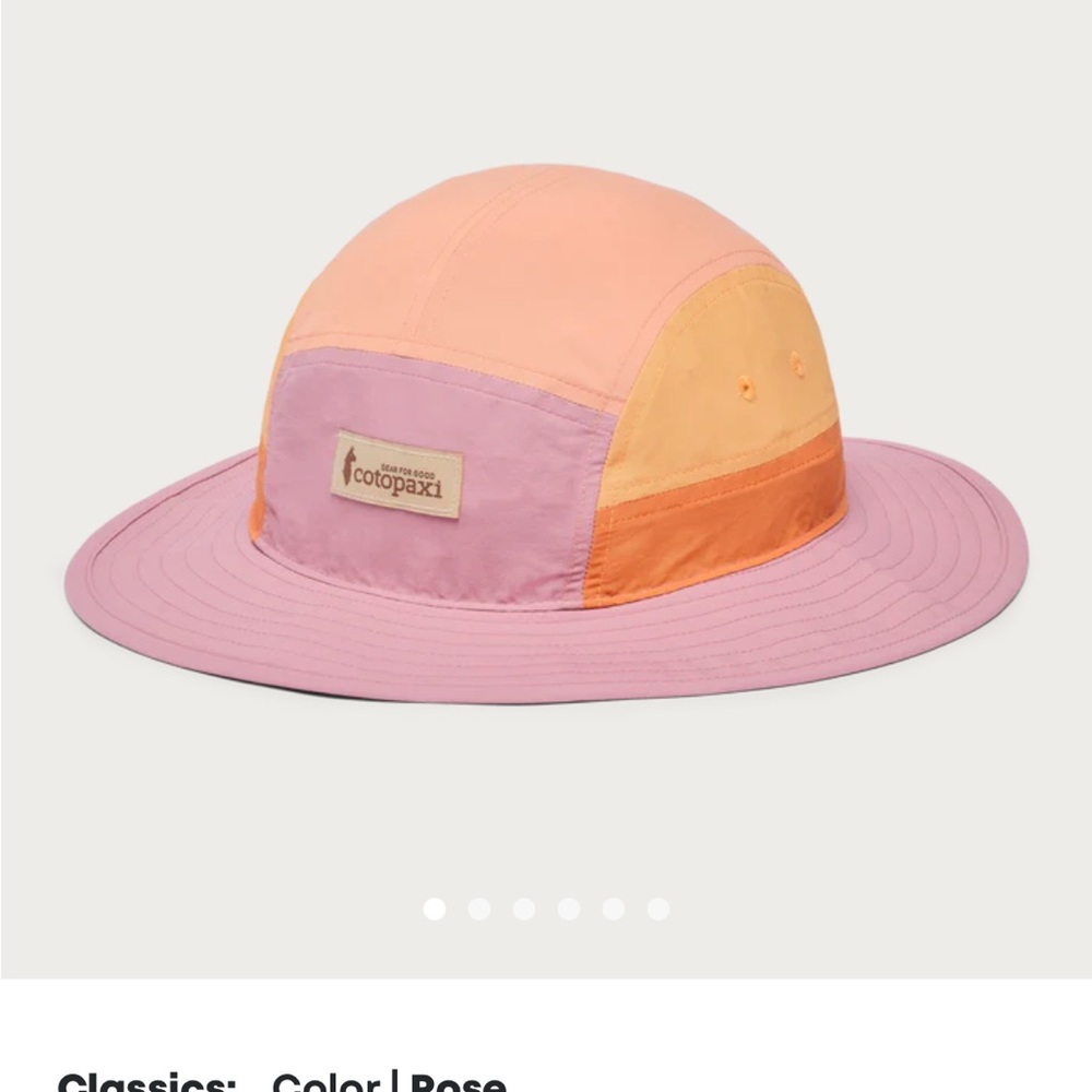 Cotopaxi Pink and Orange Wide-Brimmed Hat